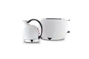 Bugatti Romeo Toaster and Giulietta Kettle Set - White