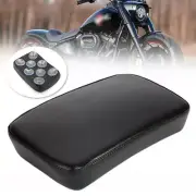 Seat Pillion Cushion Black Passenger For Harley Bobber Chopper