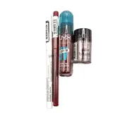 NYX Retractable White Eyeliner, Lipliner, Lip IV Plumper & Face Glitter Set