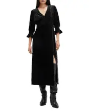 Allsaints Ani Velvet Dress