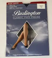 Burlington classic full figure basic sheer Queen 3 navy V98