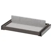 KOMPLEMENT pull-out tray with shoe insert, dark grey/light grey, 50x35 cm