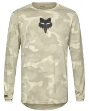 Fox Racing Ranger Tru Dri-Release LS Mens MTB Mountain Bike Jersey Caramel