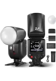 Head Flash Speedlite for Canon DSLR Cameras Neewer Z1-C TTL 2.4G Wireless Round