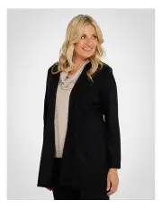 [Fella Hamilton] Hedrena Interlock Swing Cardigan in Black