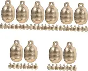 Vaguelly 5sets Crafted Pet Collar Bells Multi-function Bells for Dog Cat Collars 10pcs*5