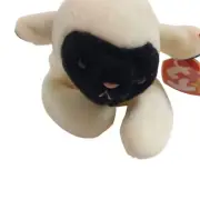 Ty Beanie Babies Chops Lamb Plush Cream Black 1995 Retired Collectible Toy NEW