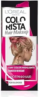 L'OREAL Coloration Temporary Hair Makeup #hotpinkhair