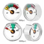 Mini Dial Gauge Pressure Gauge 24mm/0.94in Dial 5000psi/3000psi Accessories