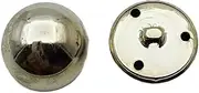 Carytalee 12PC Sewing Metal Buttons with Shank Round Vintage Buttons for Clothing DIY Sewing Crafts Decorations, Antiqued Silvery,25mm