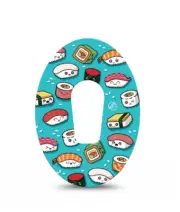 ExpressionMed Dexcom G6 Silly Sushi Patch 4 Pack