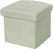 Fiber Blend Ottomans with MDF Foldable Foot Rest Ottoman Modern Square Footstool Save Space Small Ottoman Dorm