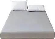 CVBFDB Skin Friendly Comfortable Folding Storage Not Easy to Slip Fixed Bed Set Soft Comfortable Fabric Three-Piece Set(150 * 200cm)