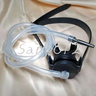 Stainless Steel Urethral plug Flow Into the Mouth Plug Bit Gag slavery game