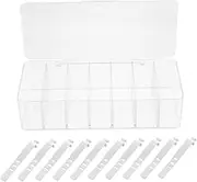 Cable Organizing Box Cord Management Box 7 Compartment Cord Holder for Clean and Tidy Desk