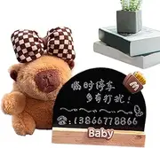 Telephone Number Plate,Vehicle Temporary Stop Sign Car Dashboard Stop Number Plate | Capybara Design Car Parking Temporary Stop Number Card for Car, SUV, Truck Convertible Car