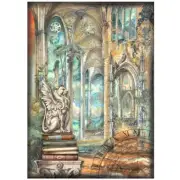 Stamperia Rice Paper Sheet A4-Sir Vagabond In Fantasy World Dragon - 6 Pack