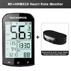 ROCKBROS Cycling ANT+ Bluetooth GPS Computer Heart Rate Monitor MTB Speedometer