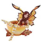 Amy Brown Autumn Cup Faery: Spice Tea Cup Fall Fairy Collection