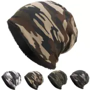 Women Men Woodland Camo Beanie Cap Ski Winter Hat Army Camouflage Cap