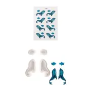Soft Clay Whale Jewelry Molds/Decals Earrings and Necklaces Creation Accessory