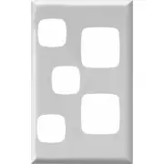 HPM Excel Vertical Double Powerpoint with Extra Switch White Cover | XLV777XPLWE