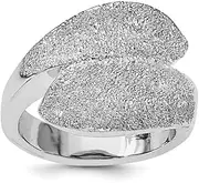 [JewelryWeb] 925 Sterling Silver Solid Polished Laser cut-Laser Textured Ring Band Style-Ring for Women