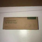 Cleanomic Compostable Zip Snack Bags • 50 Reusable Bags