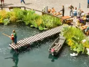 Noch 14223 Ho Scale Small Pier (Laser-Cut) Measurements 95 x 18 x 30 mm