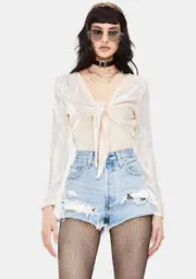 Opal Glam Moment Sequin Top And Mesh Bodysuit Set