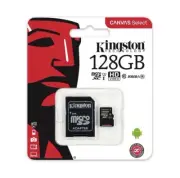 KINGSTON 128GB Micro SD Card 80MB/s Class 10 Memory Card (Brand New)