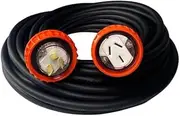 20 Amp Extension Lead Single Phase 3 Flat Pins 5 Metres, 20A, 1 Phase, 5m