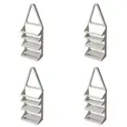 4x Homeleisure Plastic Bathroom/Shower Caddy Hanging Tidy Organiser Rack White