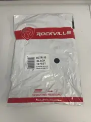 Rockville RCTR110B 10' 1/4'' TRS to 1/4'' TRS Cable, Black, 100% Copper