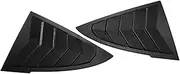 Carbon Fiber Accessories Compatible For Tesla Model 3 Highland 2024 Car Rear Window C Pillar Triangle Louvers Shutter Cover Trim(Matte Carbon Fiber)