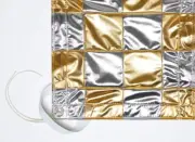 CANVAS GRIP 12' X 20' Silver & Gold Checkerboard - Overhead