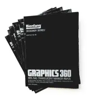 8 PADS..BIENFANG GRAPHIC 360 "DESIGNER SERIES" 11x14..RARE..USA MADE