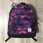 BAPE Backpack TEXT COLOR CAMO Purple A Bathing Ape