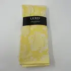 Lauren Ralph Lauren Yellow Floral Kitchen Towels 4 Pack 100% Cotton