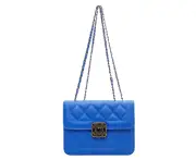 blue*Small Crossbody Purse and Handbag Flap Chain Shoulder Bag for Women