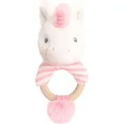 Keeleco 14cm Nursery Plush Unicorn Ring Rattles Soft Animal Toy Kids/Children 0m