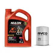 Ryco Oil Filter 7L XPRHD15W40 Oil Service Kit for Toyota Hilux LN56 LN65 LN85
