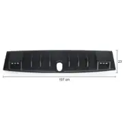 Matte Black Front Roof Cover with DRL Fits Isuzu D-Max Hi-Lander 2016 - 2019