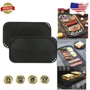 Versatile Reversible Stovetop Griddle Pan - Ideal for Outdoor and Indoor Cooking
