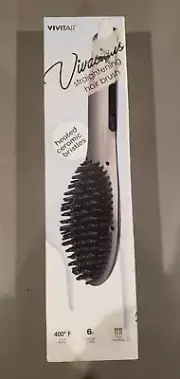 Vivitar-Vivacious Straightening Hair Brush Heated Ceramic Bristles 400 Degree