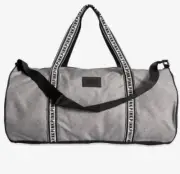VS VICTORIAS SECRET PINK LARGE TRAVEL WEEKENDER DUFFLE TOTE BAG HEATHER GREY