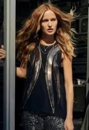 BNWT Sass & Bide "Power of One" Embellished Tee Tank Top sz XS