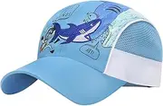[haozaikeji] Baseball Cap Boys Girls Sun Hat Breathable Cap Kids Quick Drying Baseball Cap Sun Protection Children's Hat Brim Hat Mesh Sun Hat One Size Outdoor Bicycle Adjustable Hats