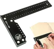 Framing Square, Multifunctional Right Angle Ruler Carpenter Tools L-Squares, Metal Ruler, Straight Edge Tool, Square Tool for Craft Enthusiasts, Professional Woodwork