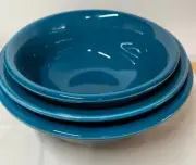 Homer Laughlin Fiesta JUNIPER 3 Piece Mixing Bowl Set NEW in Box Never Used